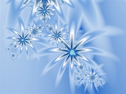 The cold pale blue of winter, and the cascading starbursts of frozen jack frost crystals spreading slowly across a windowpane.